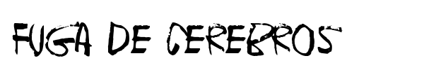 Fuga de cerebros font preview